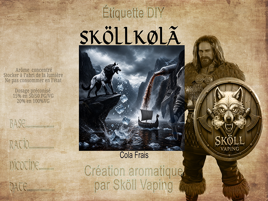 Étiquette DIY pour SKÖLLKØLÃ